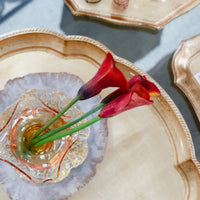 Vietri Gold Large Oval Tray