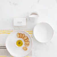 Vietri Lastra White Chip And Dip