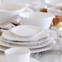 Vietri Lastra White Condiment Bowl