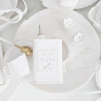 Vietri Lastra White Olive Oil Can