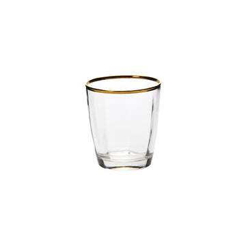 Vietri Optical Gold Double Old Fashioned