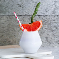 Vietri White Contessa Stemless Wine Glass