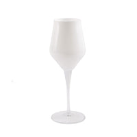 Vietri White Contessa Wine Glass