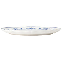 Vila Blue And White Floral Large Oval Platter