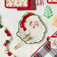 Vintage Santa Platter Set