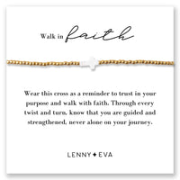 Walk In Faith Cross Bracelet