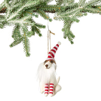 White Dog Ornament