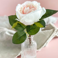 White Flower Stem In Vase