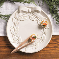 White Wreath Platter