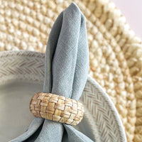 Woven Light Rattan Napkin Ring