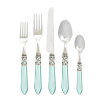 Vietri Aladdin Antique Aqua Five Piece Flatware Set
