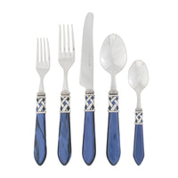 Vietri Aladdin Antique Blue Five Piece Flatware Set