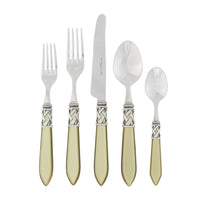 Vietri Aladdin Antique Chartreuse Five Piece Flatware Set