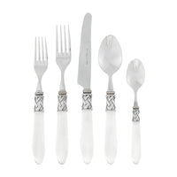 Vietri Aladdin Antique Clear Five Piece Flatware Set