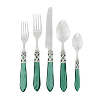 Vietri Aladdin Antique Green Five Piece Flatware Set