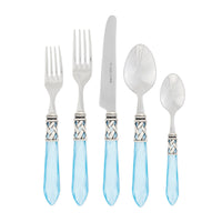 Vietri Aladdin Antique Light Blue Five Piece Flatware Set