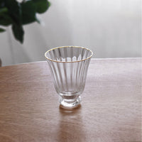 Beatriz Ball Audrey Stemless All Purpose Glass With A Gold Rim