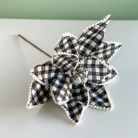 Black And White Poinsettia Stem