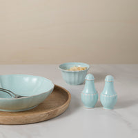 Casafina Blue Impressions Salt and Pepper Shaker Set