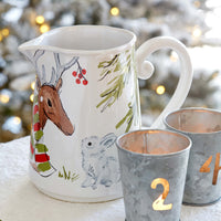 Casafina Deer Friends Pitcher White