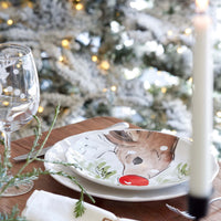 Casafina Deer Friends Salad and Dessert Plate