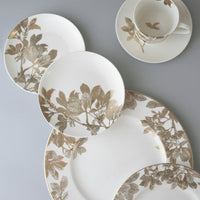 Caskata Arbor Gold Rimmed Dinner Plate