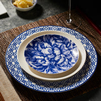 Caskata Newport Blue Garden Gate Dinner Plate