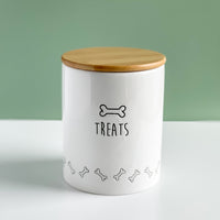 Ceramic Dog Treat Container