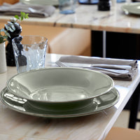 Costa Nova Sage Friso Soup And Pasta Plate