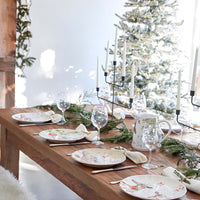 Deer Friends Dinner Plates White