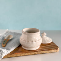 Fine Stoneware Sugar Bowl