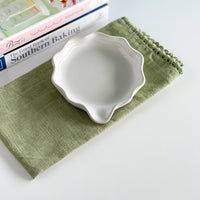 Fine Stoneware White Spoon Rest