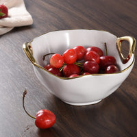 Golden Handles Snack Bowl