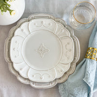 Jardins du Monde Whitewash Salad Plate