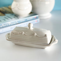 Juliska Berry And Thread Whitewash Butter Dish