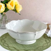 Juliska Berry And Thread Whitewash Footed Fruit Bowl