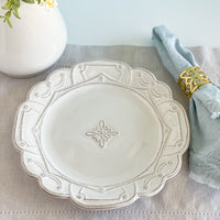 Juliska Jardins du Monde Whitewash Dinner Plate