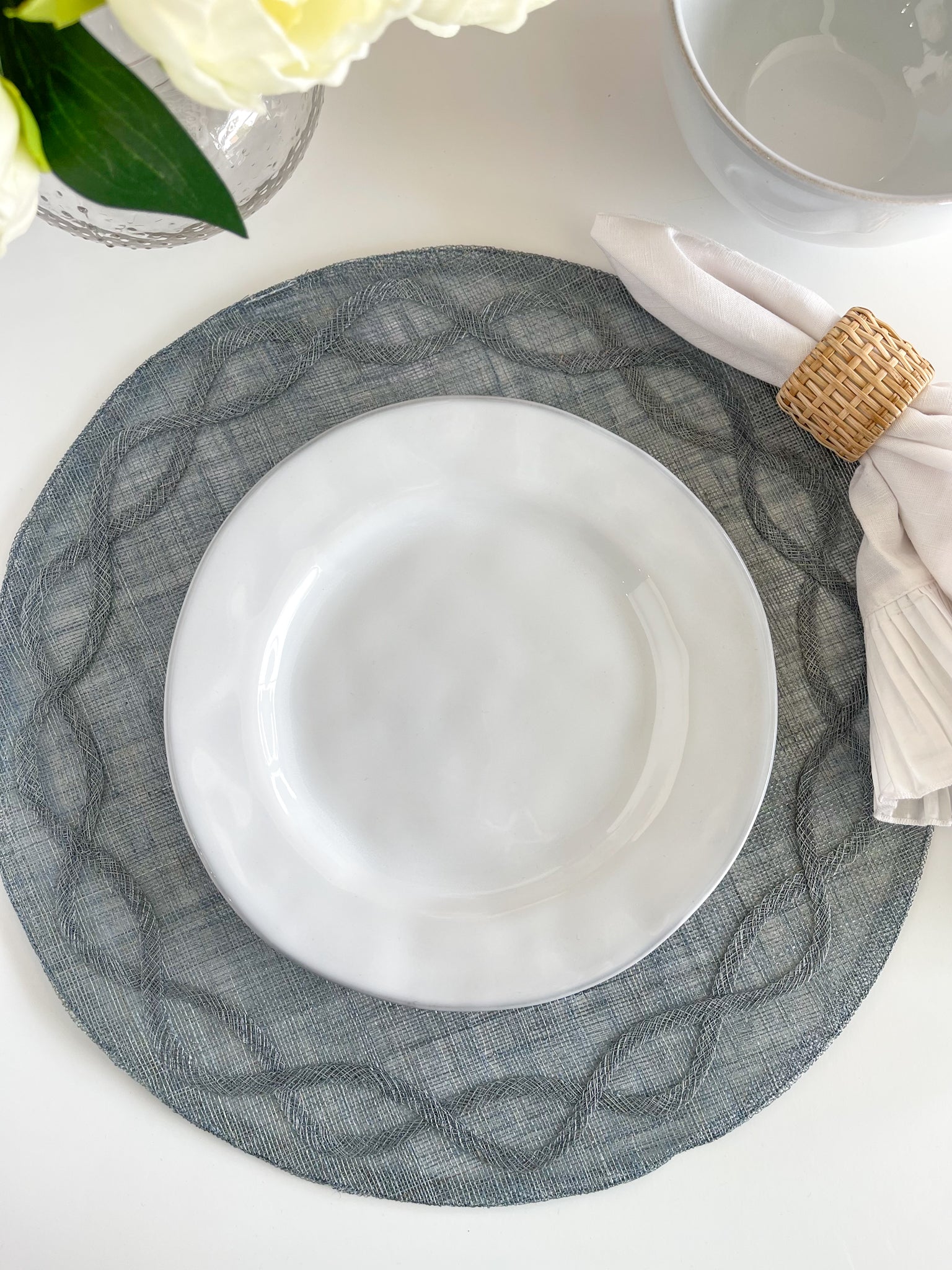 Juliska Quotidien White Truffle Salad Plate SouthernlyPlace