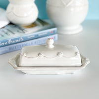 Juliska Whitewash Berry And Thread Butter Dish