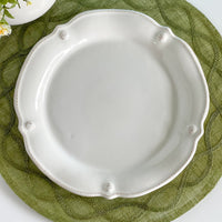 Juliska Whitewash Berry and Thread Dinner Plate Flared