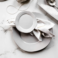 Lastra Light Gray Dinner Plate Vietri