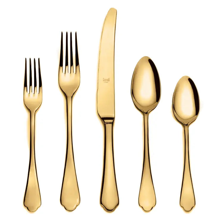 Mepra Dolce Vita Mirror Oro Five Piece Place Setting