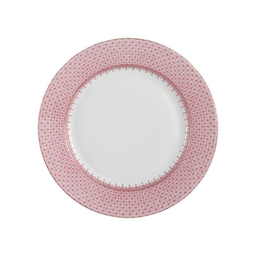 Mottahedeh Pink Lace Dessert Plate