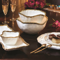 Pampa Bay Gold Beaded Serving Piece