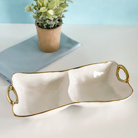 Pampa Bay Gold Handle Two Section Server