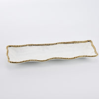Pampa Bay Golden Salerno Rectangle Serving Piece