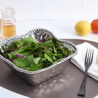 Pampa Bay Metal Medium Square Salad Bowl
