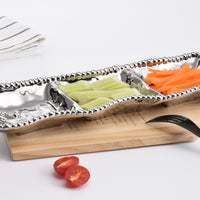 Pampa Bay Metal Three Section Serving Tray