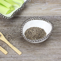 Pampa Bay Silver Salerno Oval Condiment Bowl