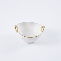 Pampa Bay Snack Bowl with Golden Handles